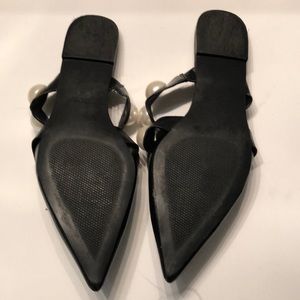Zara Shoes - Zara basic large pearl embellished slides . Zara Shoes - Zara basic large pearl embellished slides .